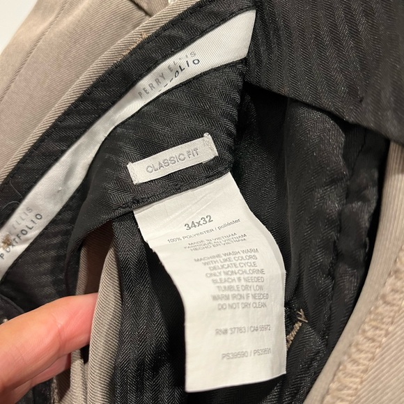 Portfolio Perry Ellis Dress Pants Classic Fit Size 34x32 - Picture 7 of 8